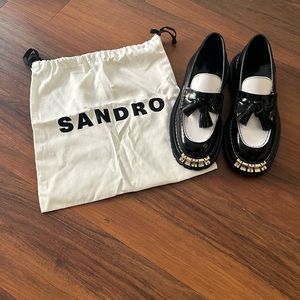 Sandro Thick-soled Leather loafers